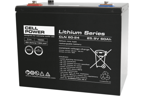Cellpower Cyclische Lithium accu 24V - 60Ah