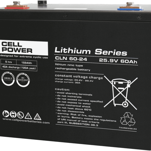 Cellpower Cyclische Lithium accu 24V - 60Ah