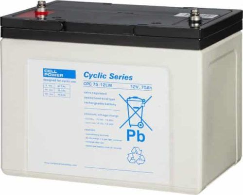 Cellpower Cyclische loodaccu 12V - 75Ah