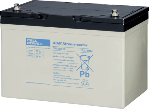 Cellpower Extreem Cyclische accu 12V - 60Ah